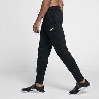 Pantaloni Nike Dri-FIT Tapered Fleece Training Barbati Negrii Albi | HAVU-08932